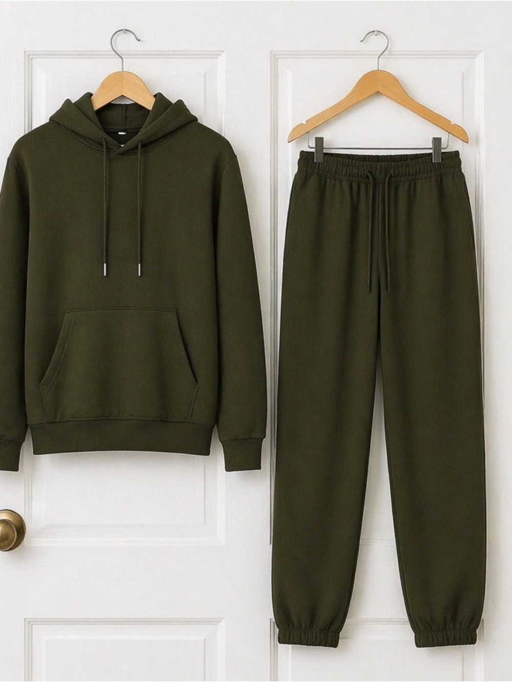 Army Green Hooded Sweatshirt and Jogger Set Sz S, M and L